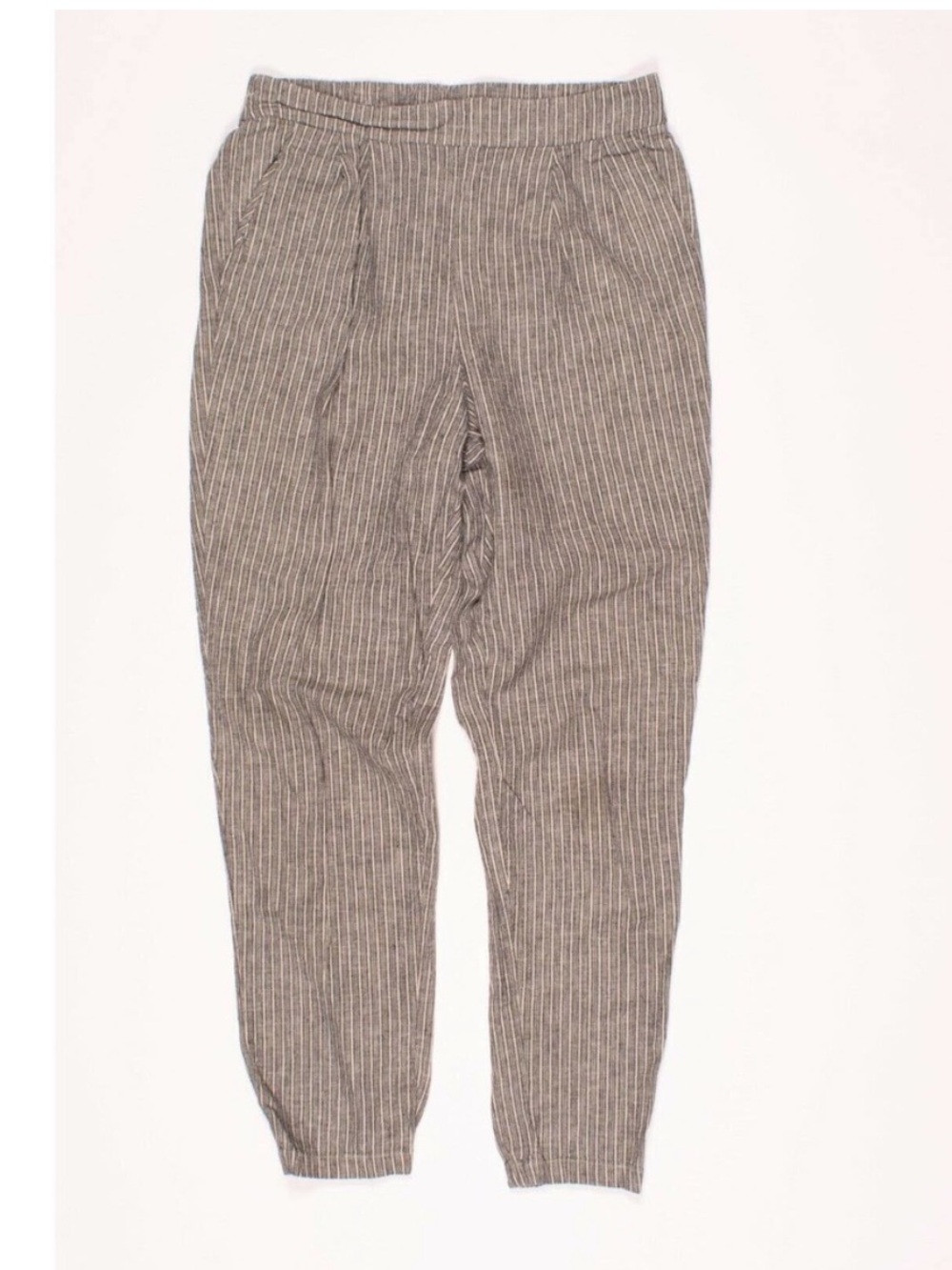 FILOSOFIA Linen Blend Striped Pull On Crop Pants Size Small